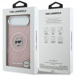 Carcasa Karl Lagerfeld IML Choupette Head Logo cu MagSafe compatibila cu iPhone 17 Air, Roz 9 - lerato.ro