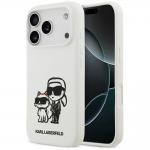 Carcasa Karl Lagerfeld Silicone KC Sketch Logo cu MagSafe compatibila cu iPhone 17 Pro, Alb 4 - lerato.ro