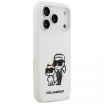 Carcasa Karl Lagerfeld Silicone KC Sketch Logo cu MagSafe compatibila cu iPhone 17 Pro, Alb 5 - lerato.ro