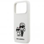 Carcasa Karl Lagerfeld Silicone KC Sketch Logo cu MagSafe compatibila cu iPhone 17 Pro, Alb 7 - lerato.ro