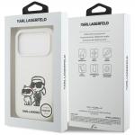 Carcasa Karl Lagerfeld Silicone KC Sketch Logo cu MagSafe compatibila cu iPhone 17 Pro, Alb 9 - lerato.ro