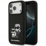 Carcasa Karl Lagerfeld Silicone KC Sketch Logo cu MagSafe compatibila cu iPhone 17 Pro, Negru 4 - lerato.ro