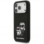 Carcasa Karl Lagerfeld Silicone KC Sketch Logo cu MagSafe compatibila cu iPhone 17 Pro, Negru 3 - lerato.ro