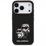 Carcasa Karl Lagerfeld Silicone KC Sketch Logo cu MagSafe compatibila cu iPhone 17 Pro, Negru 2 - lerato.ro
