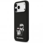 Carcasa Karl Lagerfeld Silicone KC Sketch Logo cu MagSafe compatibila cu iPhone 17 Pro Max, Negru 3 - lerato.ro
