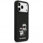 Carcasa Karl Lagerfeld Silicone KC Sketch Logo cu MagSafe compatibila cu iPhone 17 Pro Max, Negru 5 - lerato.ro