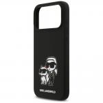 Carcasa Karl Lagerfeld Silicone KC Sketch Logo cu MagSafe compatibila cu iPhone 17 Pro Max, Negru 7 - lerato.ro