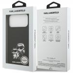 Carcasa Karl Lagerfeld Silicone KC Sketch Logo cu MagSafe compatibila cu iPhone 17 Pro Max, Negru 9 - lerato.ro