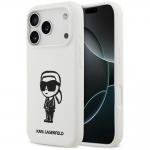 Carcasa Karl Lagerfeld Silicone Karl Sketch Logo cu MagSafe compatibila cu iPhone 17 Pro, Alb 4 - lerato.ro