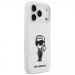 Carcasa Karl Lagerfeld Silicone Karl Sketch Logo cu MagSafe compatibila cu iPhone 17 Pro, Alb 5 - lerato.ro