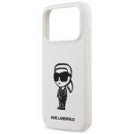 Carcasa Karl Lagerfeld Silicone Karl Sketch Logo cu MagSafe compatibila cu iPhone 17 Pro, Alb 7 - lerato.ro
