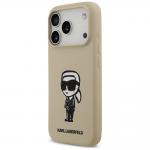 Carcasa Karl Lagerfeld Silicone Karl Sketch Logo cu MagSafe compatibila cu iPhone 17 Pro, Maro 3 - lerato.ro