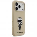 Carcasa Karl Lagerfeld Silicone Karl Sketch Logo cu MagSafe compatibila cu iPhone 17 Pro, Maro 5 - lerato.ro