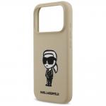 Carcasa Karl Lagerfeld Silicone Karl Sketch Logo cu MagSafe compatibila cu iPhone 17 Pro, Maro 7 - lerato.ro