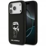 Carcasa Karl Lagerfeld Silicone Karl Sketch Logo cu MagSafe compatibila cu iPhone 17 Pro, Negru 4 - lerato.ro