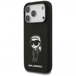 Carcasa Karl Lagerfeld Silicone Karl Sketch Logo cu MagSafe compatibila cu iPhone 17 Pro, Negru 3 - lerato.ro