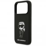 Carcasa Karl Lagerfeld Silicone Karl Sketch Logo cu MagSafe compatibila cu iPhone 17 Pro, Negru 7 - lerato.ro