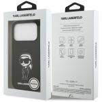 Carcasa Karl Lagerfeld Silicone Karl Sketch Logo cu MagSafe compatibila cu iPhone 17 Pro, Negru 9 - lerato.ro