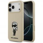 Carcasa Karl Lagerfeld Silicone Karl Sketch Logo cu MagSafe compatibila cu iPhone 17 Pro Max, Maro 4 - lerato.ro