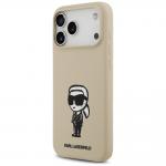 Carcasa Karl Lagerfeld Silicone Karl Sketch Logo cu MagSafe compatibila cu iPhone 17 Pro Max, Maro 3 - lerato.ro