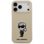 Carcasa Karl Lagerfeld Silicone Karl Sketch Logo cu MagSafe compatibila cu iPhone 17 Pro Max, Maro 2 - lerato.ro