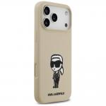 Carcasa Karl Lagerfeld Silicone Karl Sketch Logo cu MagSafe compatibila cu iPhone 17 Pro Max, Maro 5 - lerato.ro
