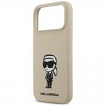 Carcasa Karl Lagerfeld Silicone Karl Sketch Logo cu MagSafe compatibila cu iPhone 17 Pro Max, Maro 7 - lerato.ro