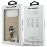 Carcasa Karl Lagerfeld Silicone Karl Sketch Logo cu MagSafe compatibila cu iPhone 17 Pro Max, Maro 9 - lerato.ro