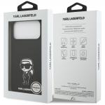 Carcasa Karl Lagerfeld Silicone Karl Sketch Logo cu MagSafe compatibila cu iPhone 17 Pro Max, Negru 9 - lerato.ro