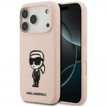 Carcasa Karl Lagerfeld Silicone Karl Sketch Logo cu MagSafe compatibila cu iPhone 17 Pro Max, Roz 4 - lerato.ro