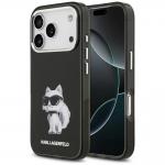Carcasa Karl Lagerfeld IML Aquarelle Choupette Logo cu MagSafe compatibila cu iPhone 17 Pro, Negru 4 - lerato.ro
