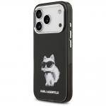 Carcasa Karl Lagerfeld IML Aquarelle Choupette Logo cu MagSafe compatibila cu iPhone 17 Pro, Negru 3 - lerato.ro
