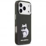 Carcasa Karl Lagerfeld IML Aquarelle Choupette Logo cu MagSafe compatibila cu iPhone 17 Pro, Negru 5 - lerato.ro