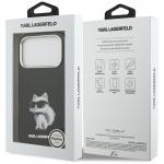 Carcasa Karl Lagerfeld IML Aquarelle Choupette Logo cu MagSafe compatibila cu iPhone 17 Pro, Negru 9 - lerato.ro