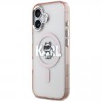 Carcasa Karl Lagerfeld IML Choupette Sketch Logo cu MagSafe compatibila cu iPhone 17, Roz 3 - lerato.ro