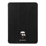 Husa Karl Lagerfeld Saffiano Ikonic Karl compatibila cu iPad Pro 11 inch 2021, Negru 2 - lerato.ro