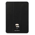 Husa Karl Lagerfeld Saffiano Ikonic Karl compatibila cu iPad Pro 12.9 inch 2021, Negru 2 - lerato.ro
