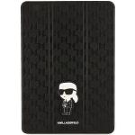 Husa Karl Lagerfeld Saffiano Monogram Ikonik compatibila cu iPad 10.2 inch 2019-2021, Negru 2 - lerato.ro
