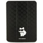 Husa Karl Lagerfeld Saffiano Monogram Choupette compatibila cu iPad 10.9 inch 2022, Negru 2 - lerato.ro