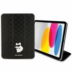 Husa Karl Lagerfeld Saffiano Monogram Choupette compatibila cu iPad 10.9 inch 2022, Negru 6 - lerato.ro