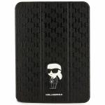 Husa Karl Lagerfeld Saffiano Monogram Ikonik compatibila cu iPad 10.9 inch 2022, Negru 2 - lerato.ro
