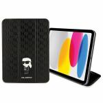 Husa Karl Lagerfeld Saffiano Monogram Ikonik compatibila cu iPad 10.9 inch 2022, Negru 6 - lerato.ro