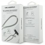 Snur pentru carcase Karl Lagerfeld CBDY Choupette, 1.5m, USB-C la USB-C, Gri 5 - lerato.ro