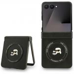 Carcasa Karl Lagerfeld Karl and Choupette Pins cu MagSafe compatibila cu Samsung Galaxy Z Flip 7, Negru 3 - lerato.ro