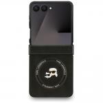 Carcasa Karl Lagerfeld Karl and Choupette Pins cu MagSafe compatibila cu Samsung Galaxy Z Flip 7, Negru 2 - lerato.ro