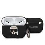 Carcasa Karl Lagerfeld Silicone Ikonik compatibila cu Apple AirPods Pro, Negru 3 - lerato.ro
