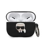 Carcasa Karl Lagerfeld Silicone Ikonik compatibila cu Apple AirPods Pro, Negru 2 - lerato.ro