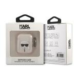 Carcasa Karl Lagerfeld Karl Head compatibila cu Apple AirPods 1 / 2, Gold 4 - lerato.ro