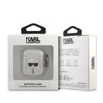 Carcasa Karl Lagerfeld Karl Head compatibila cu Apple AirPods 1 / 2, Silver 4 - lerato.ro