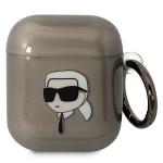 Carcasa Karl Lagerfeld Karl Collection compatibila cu Apple AirPods 1 / 2, Negru 2 - lerato.ro